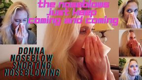 DONNA AND THE "BUSINESS OF NOSEBLOW" NOSEBLOWS ONLY! wmv