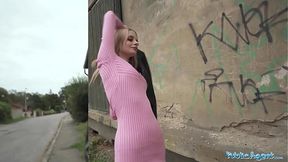 Public Agent: Genuine Model Gets Down on Knees for Big Cock&#x1F346; Suction