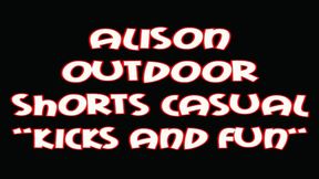 Alison outdoor shorts casual kicks and fun
