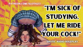 Frustrated Student Wants Hard Fuck &#x00A6; ASMR SLOPPY Facial Creampie Roleplay