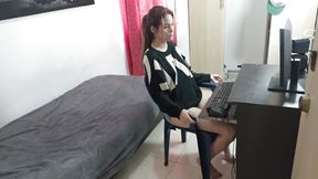 My Stepsister Is Stressed and I Help Her Relax with Good Sex