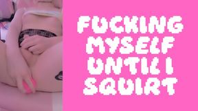 Trans girl fucks herself until she cums all over her girlcock