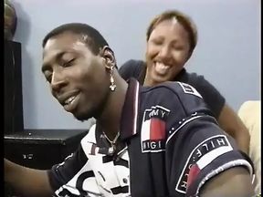 Unshaven black chick gets fucked in her hairy hole