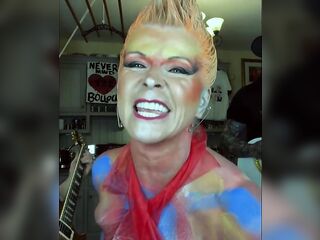 Toyah Willcox - Bazookas out in a mesh top