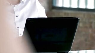 UNPROFESSIONAL CONDUCT Boss Bends Secretary Over His Desk For Hardcore Anal Romp