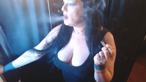 Watching Out of the Window Smoking