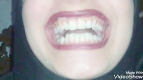 Biting hard pencil