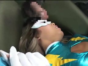 Bound Blonde Japanese Cosplayer Fed by Fucking Machines