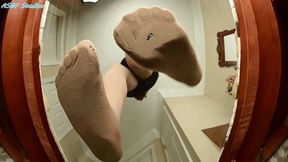 Sexy Rican pantyhose crush! Pt 1 - MOV