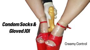Condom Socks & Gloved JOI — Creamy Control