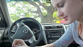 Alaina Gives You A Handjob In The Car - Alaina Dawson