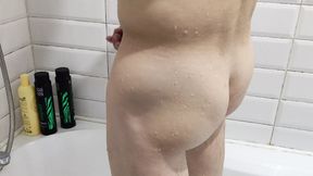 Blowing load in pleasure-swept solo jerk-off routine, expertly serviced prostate with sultry strokes