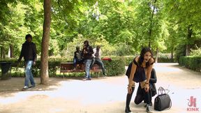 Perky Carolina Dragged Through Crowded Park & Fisted in Dirty Club