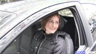 Beatrice, slutty MILF, gets nailed behind her hubby's back