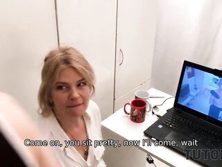 TUTOR4K. Trainer comes to the man out of knowing that they will have sex