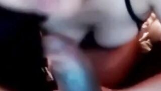 Asian with Big Tits Sucks BBC on Webcam