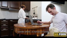 SIS.PORN. Girl with no boobs likes impudent pastime that includes dirty bonking by stepbro
