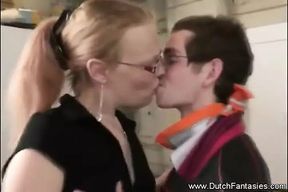 Dutch Butterface with Glasses