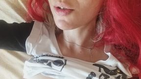 a great whore, a real bitch, listens to her vulgarity