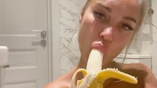 Monika Fox Stuffed A Banana Inside The Butt