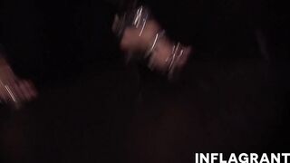 Trashy girlfriend fucks her ebony vibrator