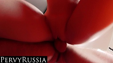 PERVYRUSSIA - Teen with very tight ass pussy make porn with stepdaddy POV 4K