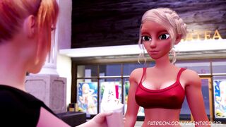 Sexsona - Episode 2 - The Lady In Red! - Creampies, Vagina, Cumshots, Handsfree Cum