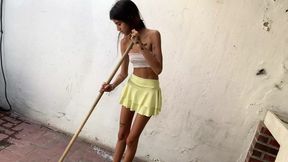 While my stepfathers are not there I take the opportunity to fuck my stepsister in the Wespedes room