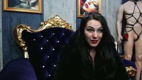 Wearing Only Fur and Teasing My Slave