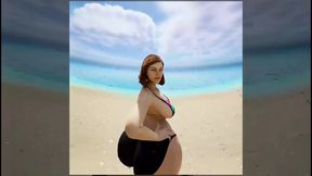THE DUKEZ vr Big Ass PAWG MILF Mrs. Keagan takes BBC on the beach