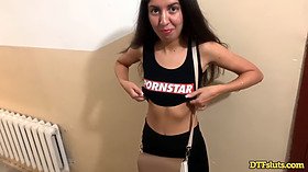 Katty West's tight pussy gets stuffed by a stranger for cash
