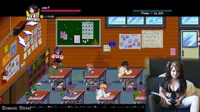 river city girls 2 gameplay - vibrator connected to game! episode 1