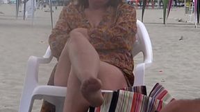 Beach Flashing Leads To Hot Husband's Friend&#x6DEB;D demonstration & Immediate Threesome Action