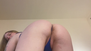 Spreading my sweet ginger bush & ass for you 😘