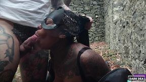 the kinky slut queen  dark dea  fuck in abandoned house like a whore