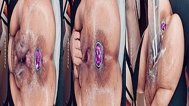 Toxxxy’s Plugged Butthole & Pissy Pussy Rides Your Cock