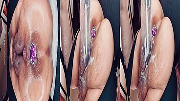 Toxxxy’s Plugged Butthole & Pissy Pussy Rides Your Cock