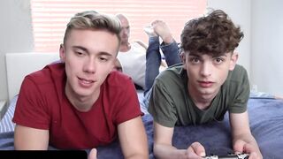 SayUncle - Vulgar Stud Surprises 2 Twinks And Sticks His Penis Inside All Their Holes While They Play