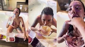 amateur sex goes extreme vol 1 with vitoria beatriz. backstage goes nasty with manhandle, pk on a bowl, eating the pk and piss drinking