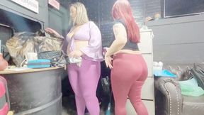 TWO CLEANING LADIES FARTING INSANELY THROUGHOUT THE HOUSE - BY ARIEL AND BRITNEY HUNTER - CLIP 3