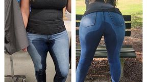 Lexi pees her jeans at the mall AND re wets them at the park