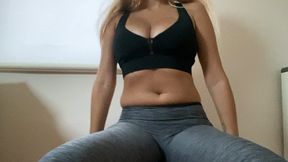 Hiccups while sitting on fit ball