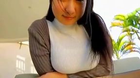 Busty Brunette Rui, Asia&#039;s Juiciest Teen, Spilling Out in Lingerie