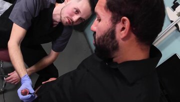 Urologist Christian Ace examines and fucks his han