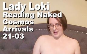 Lady Loki Reading Naked the Cosmos Arrivals 21-03