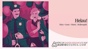 Get rough-cuffed by rugged cop, begging for more rough, nasty erotic audio