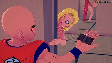 Kame Roshi Fucking Android 18 In front of Krilin FULL SCENE for REDS - DBZex 4 - Full & POV on Sheer & PTRN: Fantasyking3