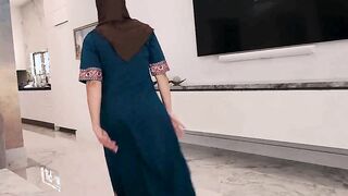 Busty hijab wife cheating with brother in law