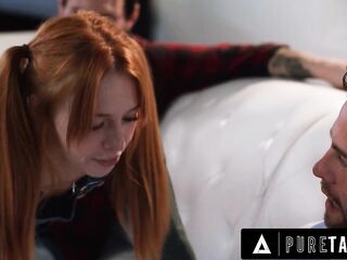 PURE TABOO Creepy Social Worker Dominates Preggo Teen Madi Collins With Her Stepdad - PART 1 + two