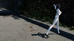Young Bitch Does A Sexy Dance Elastic Ass, Boobs, Nipples, Outdoor Dancing, Naked Young Beauty, Cute Girl